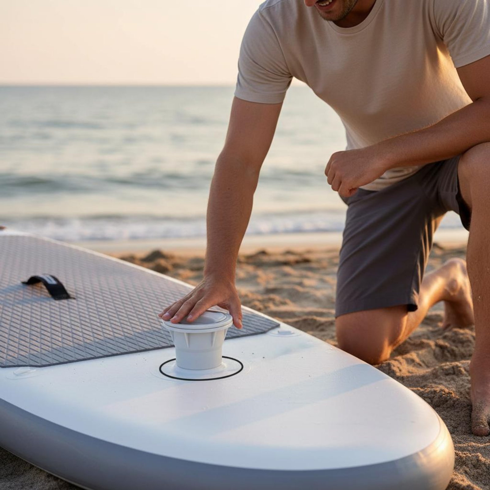 Push Up Board - High-Pressure Inflation Port Sturdy Stand-up Paddleboard