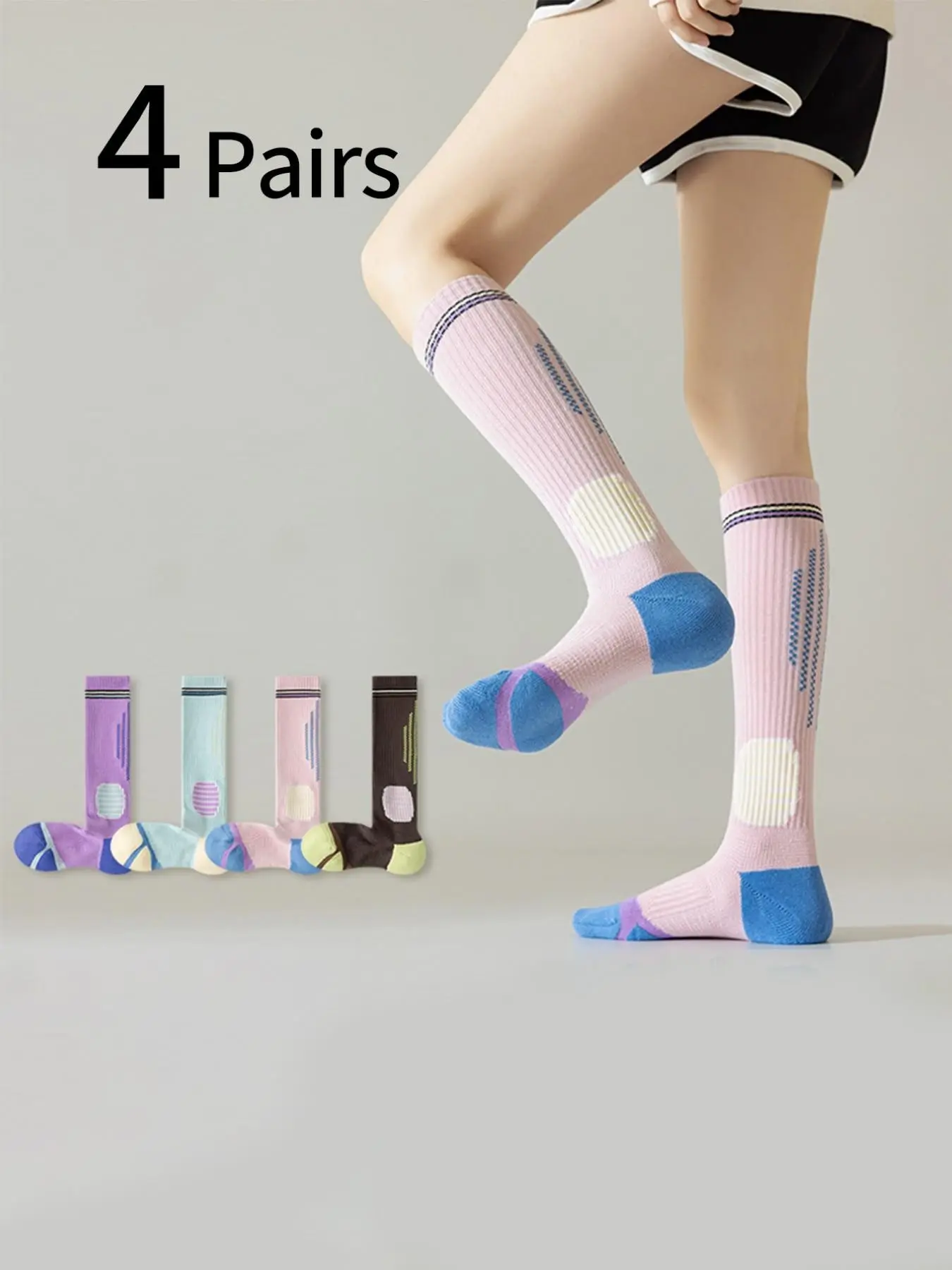 Yoga & Fitness With Faye The Well Being Studio Abbots Langley Reviews - 4 Pairs Women's Sporty Compression Socks,