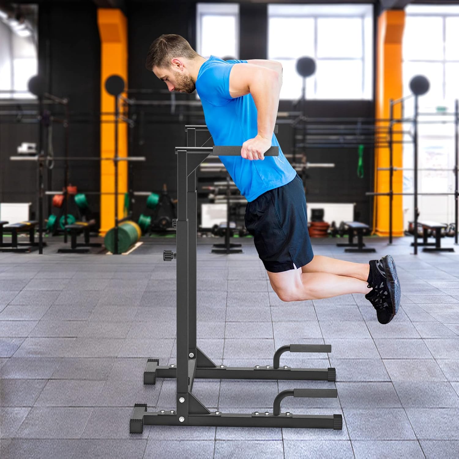 Home Gym Equipment Metal Push- - Dip Bar Parallel ulasan dan harga