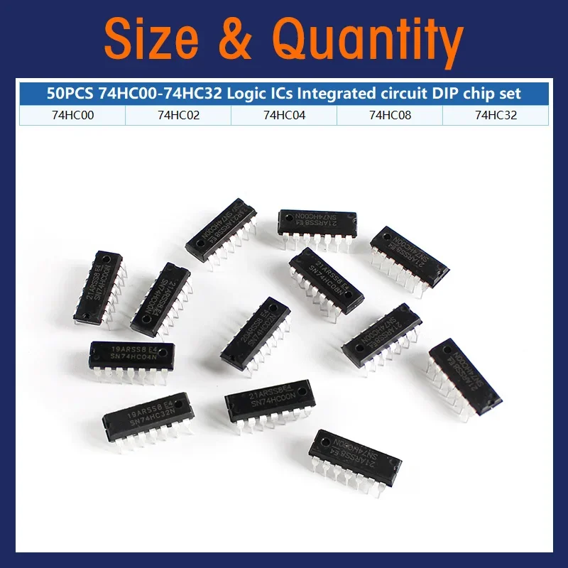 50PCS Integrated Circuit Logic - Dip Bar Parallel ulasan dan harga