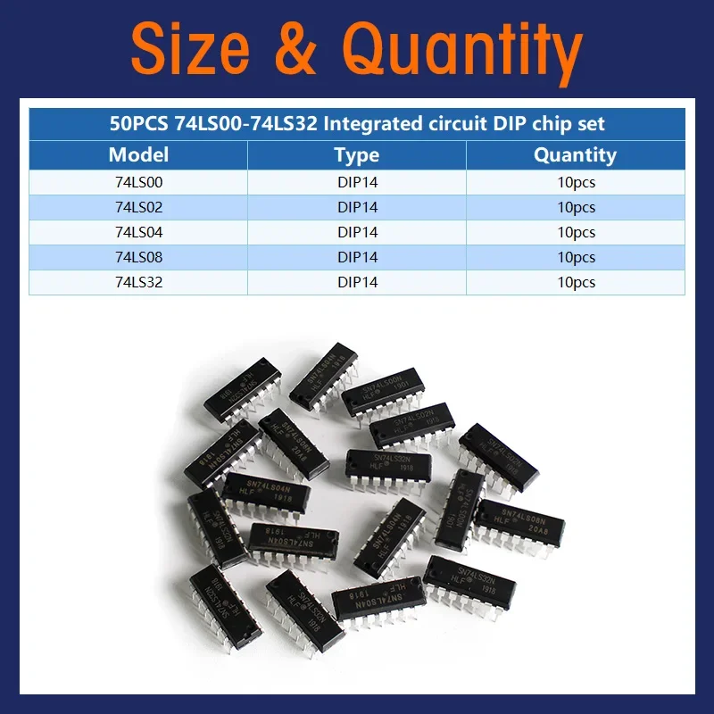 50PCS Integrated Circuit Logic - Dip Bar Parallel ulasan dan harga
