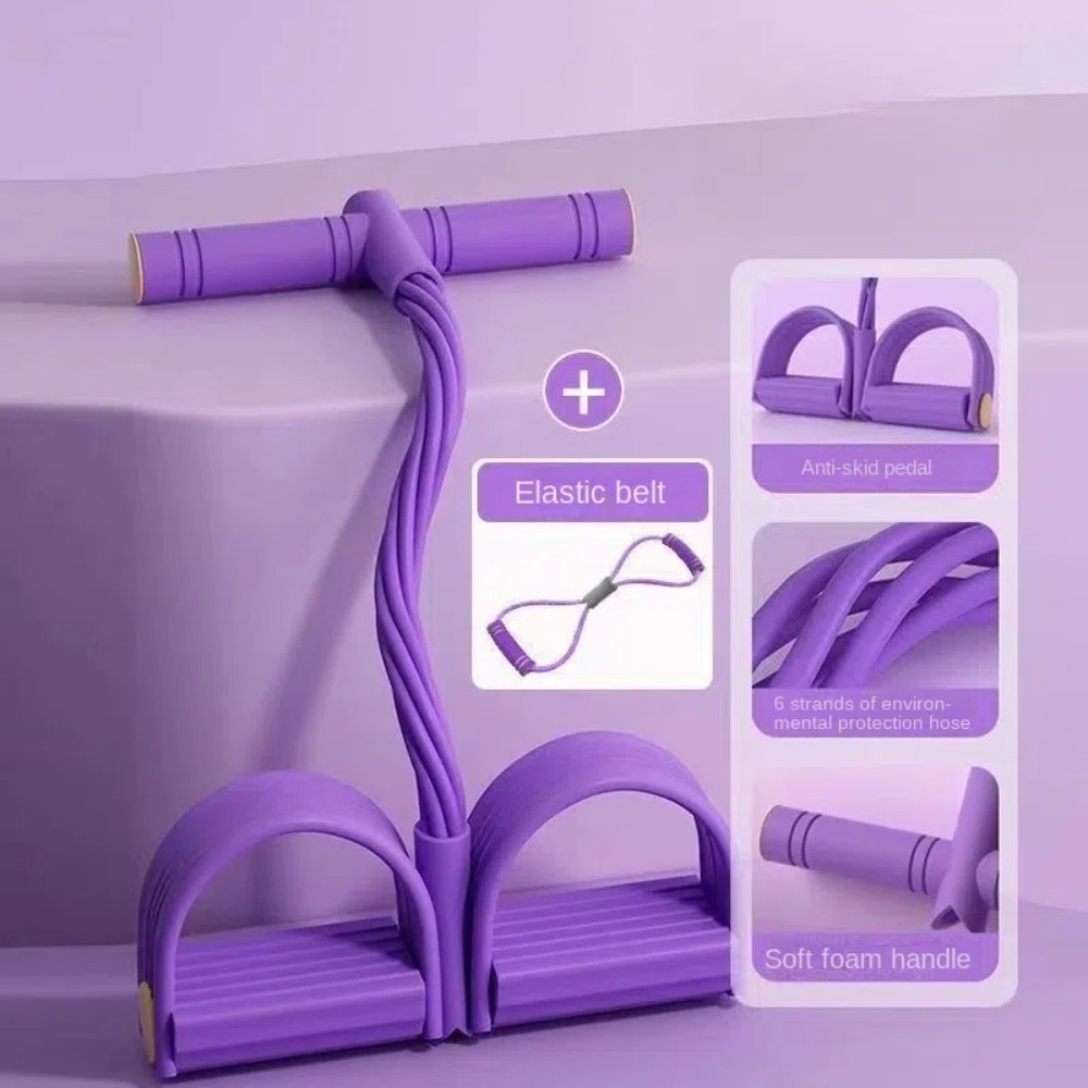 6-Tube Resistance Bands Set wi - Yoga Fitness At Home ulasan dan harga