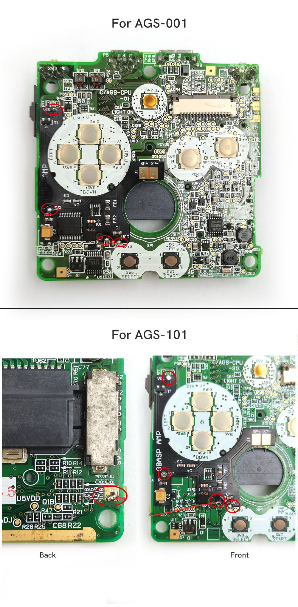 Amplifier For GBA SP/GBA AGS-0 - Push Up Board ulasan dan harga