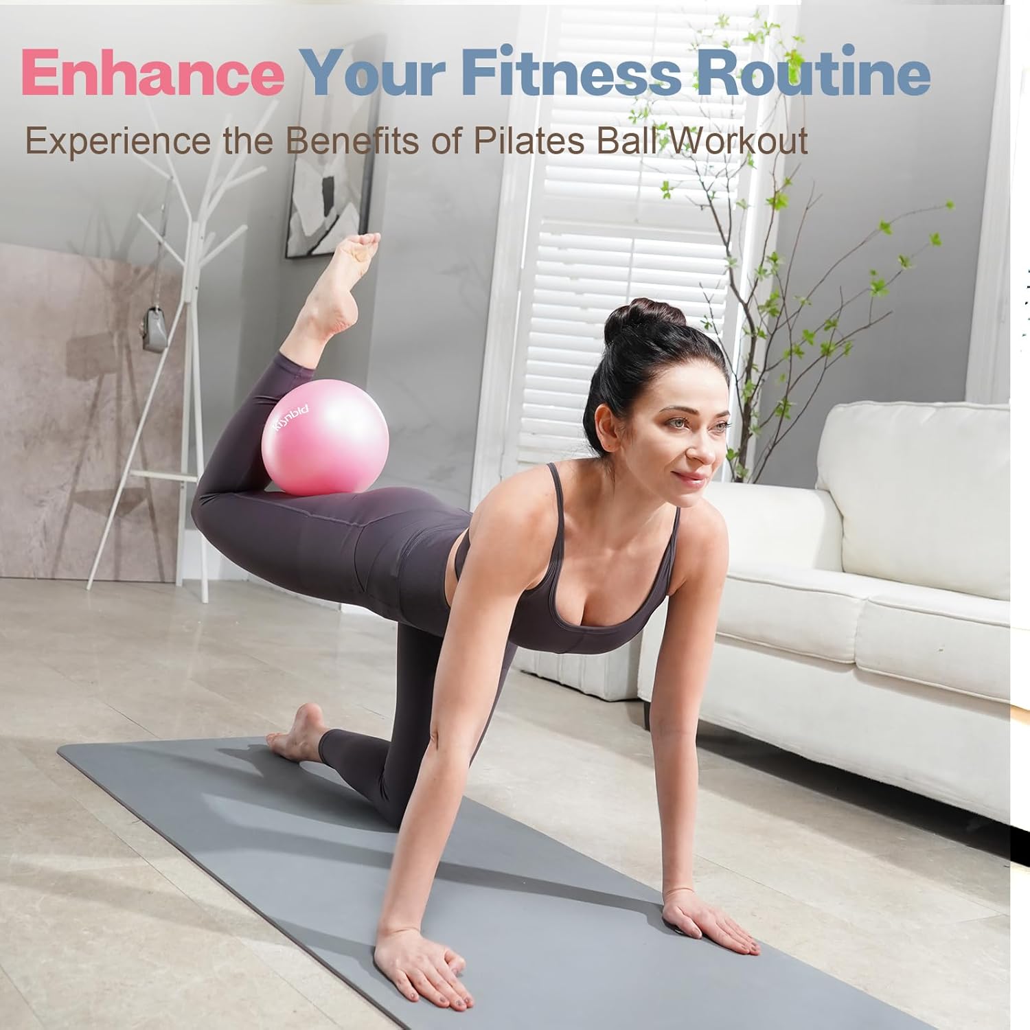 Small Exercise Ball, 9 Inch Mi - Yoga Fitness At Home ulasan dan harga