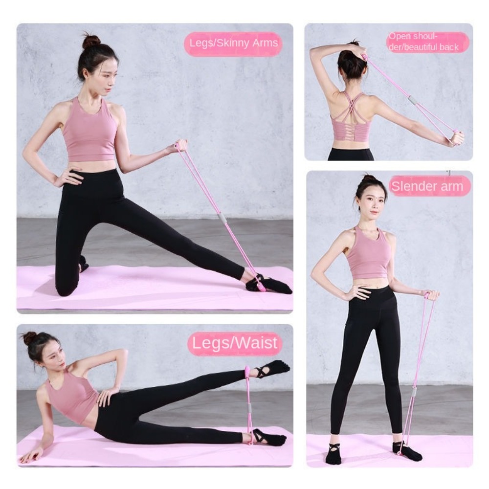 6-Tube Resistance Bands Set wi - Yoga Fitness At Home ulasan dan harga